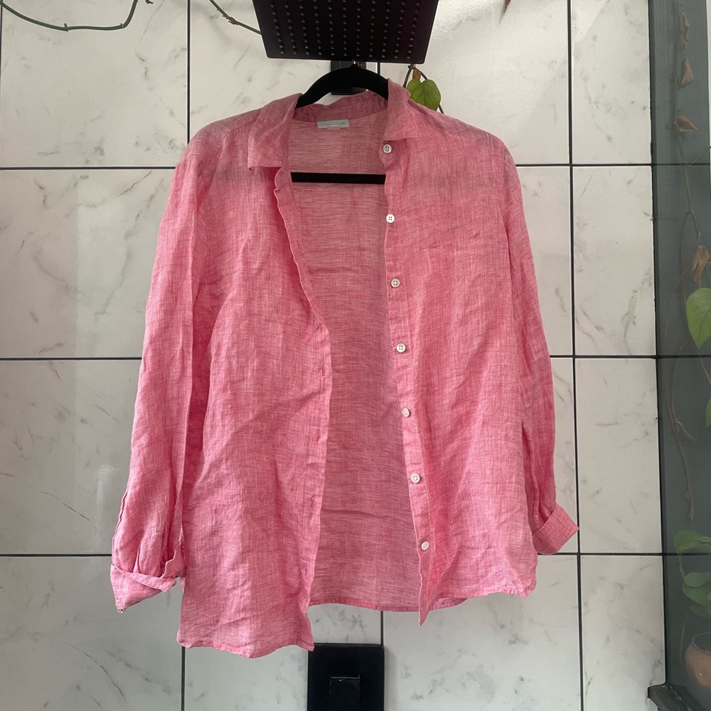 100% Linen Button Down - image 1